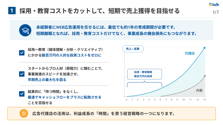 WEB広告代理店を活用するメリット7選 サンプル1